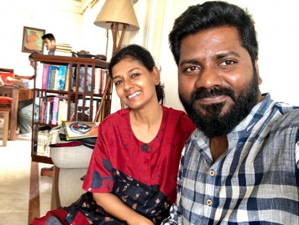 Venu Udugula with Nandita Das. Venu Udugula