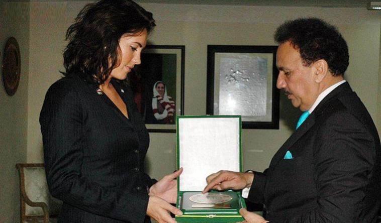 Cynthia D Ritchie with former Interior Minister Rehman Malik Cynthia