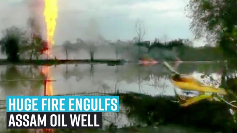 Huge fire engulfs Assam oil well, two die
