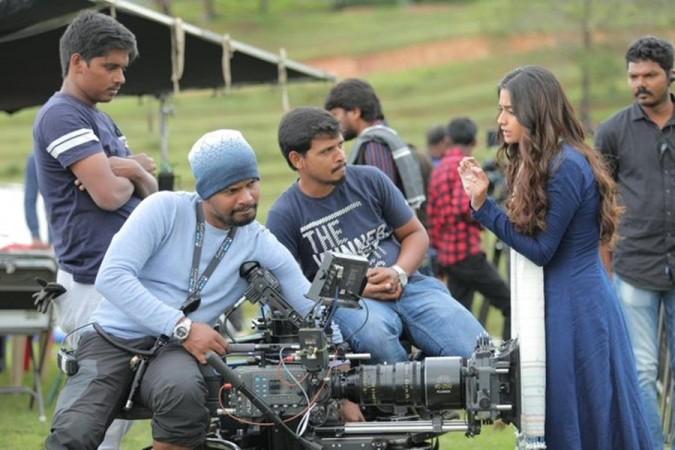 Keerthy Suresh on Penguin set Keerthy Suresh on Penguin set