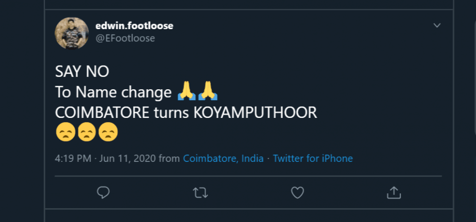 Reactions on the TN govt's decision to change the place names Reactions on the TN govt's decision to change the place names