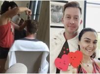 Preity Zinta gives haircut to husband Gene Goodenough
