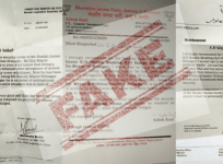 Fake letters