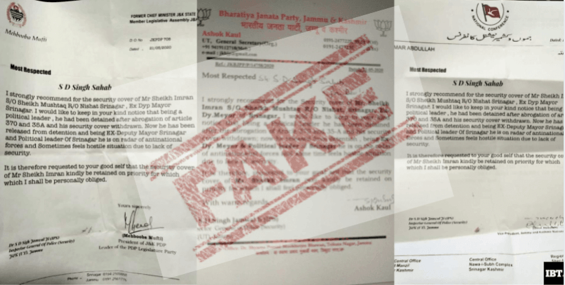 Fake letters