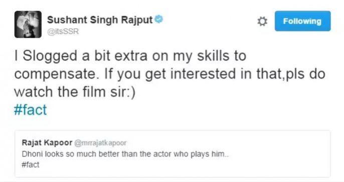 Sushant Singh Rajput's response on Rajat Kapoor's tweet
