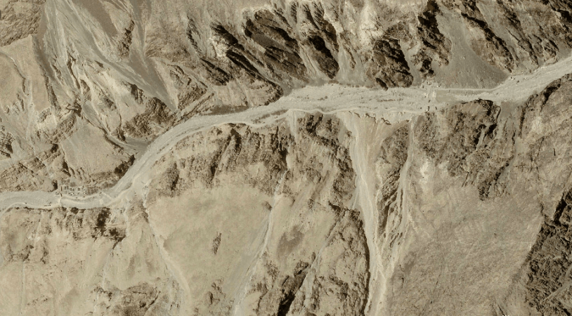Satellite picture of the Galwan Valley. galwan valley image