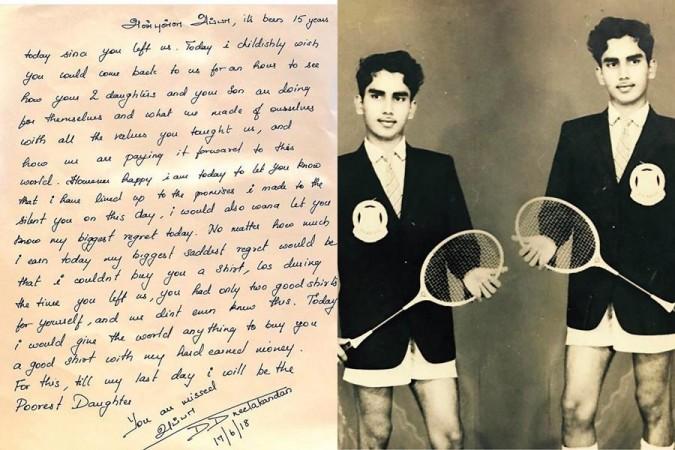 Dhivyadharshini's emotional letter. Dhivyadharshini