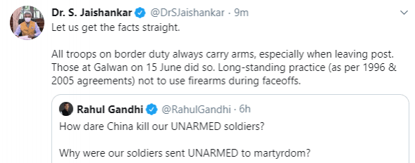 jaishankar tweet