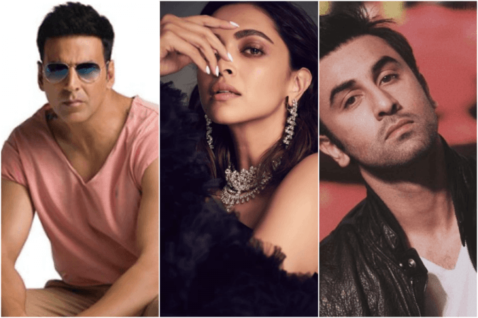 Akshay Kumar, Deepika Padukone, Ranbir Kapoor