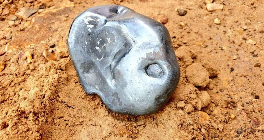 This metal is being called prima facie meteorite. Meteorite