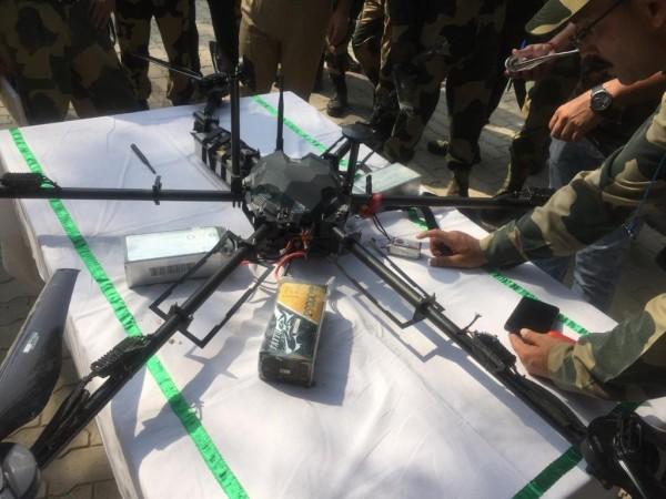 BSF shoots down Pak drone carrying weapons in J&K's Kathua.