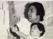 Twinkle Khanna with Rajesh Khanna