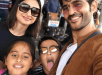 Hiten Tejwani, Gauri Pradhan and the kids