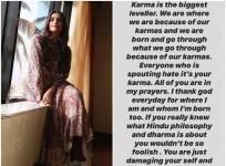 Sonam K Ahuja and her quote on Karma
