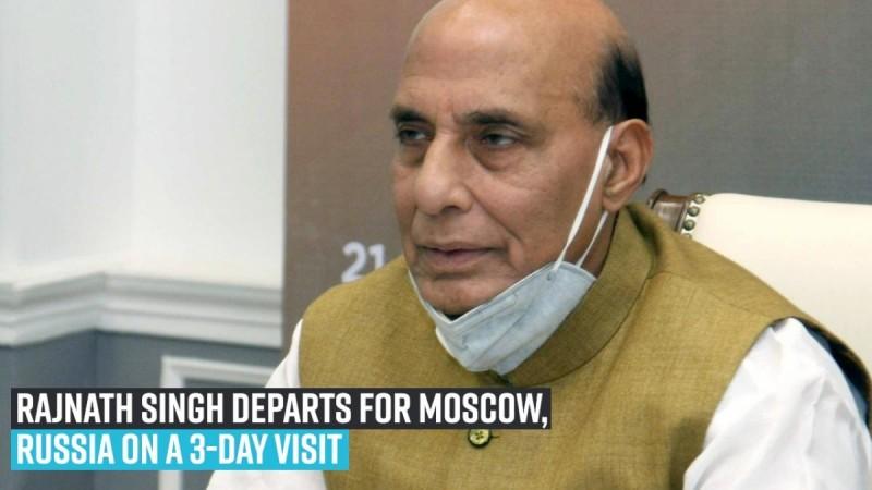 Rajnath Singh departs for Moscow, Russia on a 3-day visit