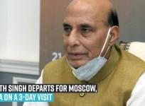Rajnath Singh departs for Moscow, Russia on a 3-day visit