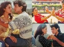 Aamir Khan and Madhuri Dixit in Dil