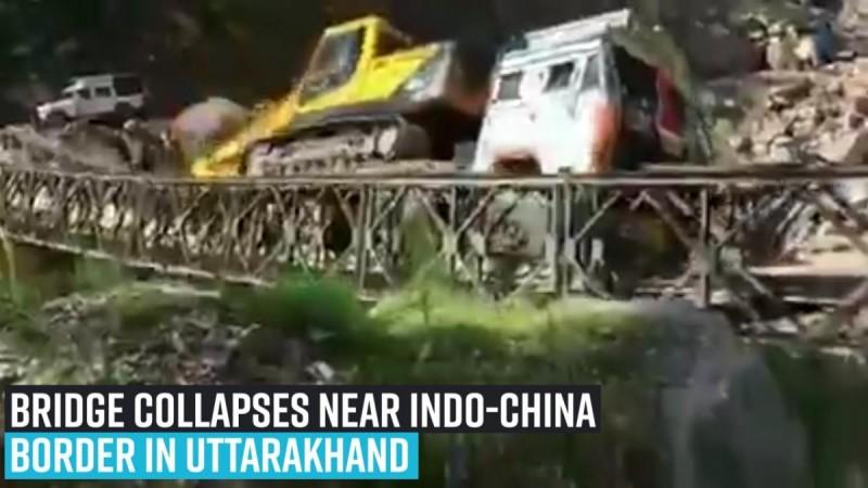 Bridge collapses near Indo-China border in Uttarakhand