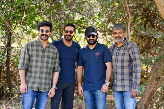 Ajay Devgn on RRR movie sets Ajay Devgn on RRR movie sets