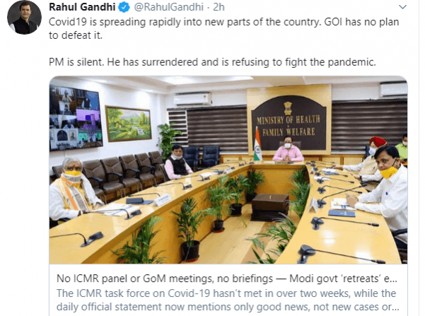 Rahul Gandhi tweet