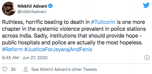 Nikhil Advani tweet