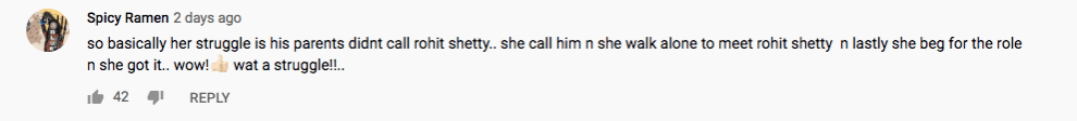 Comment on Sara Ali Khan