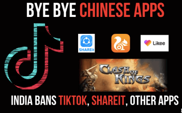 Chinese apps banned in India