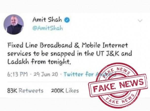 The tweet circulated Amit Shah