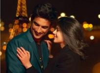 Sanjana Sanghi with Sushant Singh Rajput in Dil Bechara