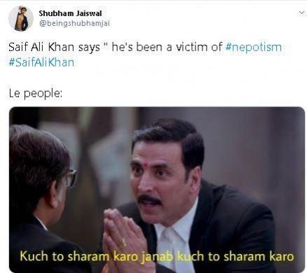 Saif Ali Khan trolled