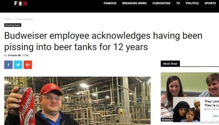 Screenshot of satirical piece done by Foolish Humor Screenshot of satirical piece done by Foolish Humor