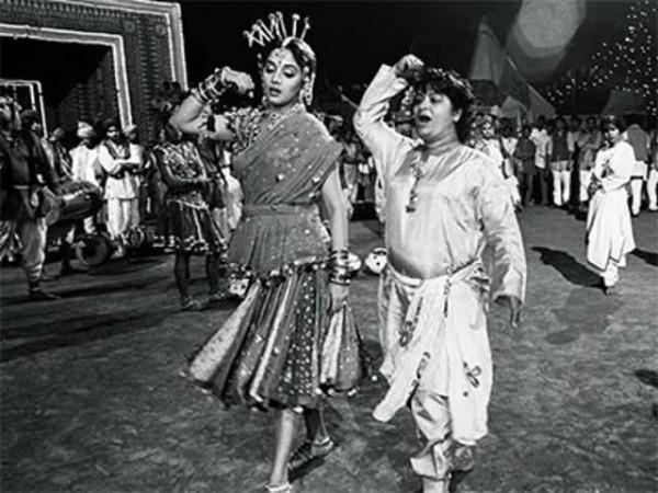 Saroj khan and Madhuri Dixit