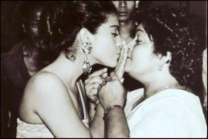 Saroj Khan and Kajol