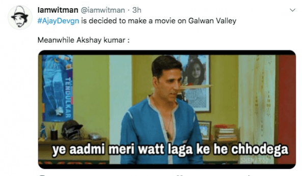Tweet on Akshay Kumar