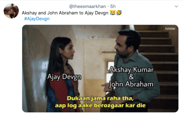 Tweet on Akshay Kumar