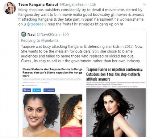 Kangana Ranaut, Taapsee Pannu