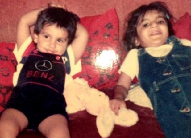 Ranveer Singh with his sister Ritika Bhavnani. Ranveer Singh with Ritika Bhavnani