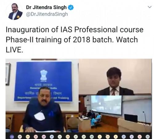 Dr Jitendra at the session IAS