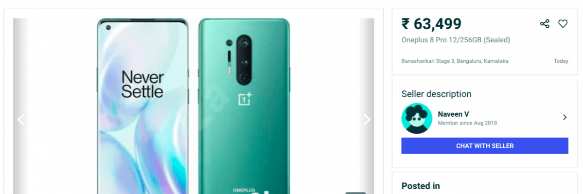 OLX üzerinde OnePlus 8 Pro