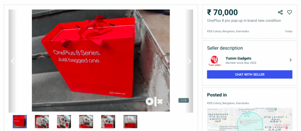 OLX üzerinde OnePlus 8 Pro