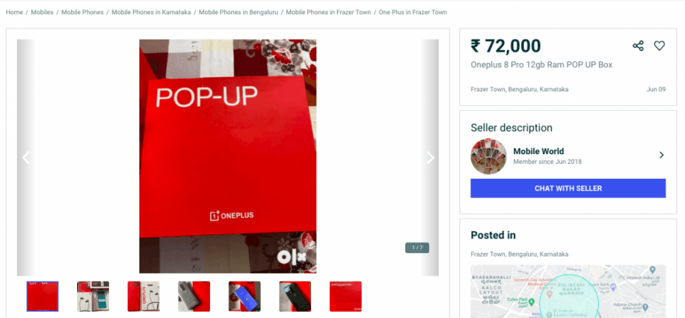 OLX üzerinde OnePlus 8 Pro