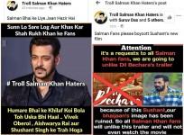 Salman Khan fans' campaign against Sushant Dil Bechara trailer