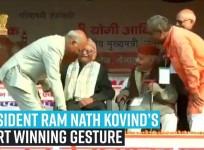 President Ram Nath Kovind’s heart winning gesture