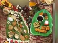 A 67-item Andhra Five-course Lunch for her Visiting Son-in-Law