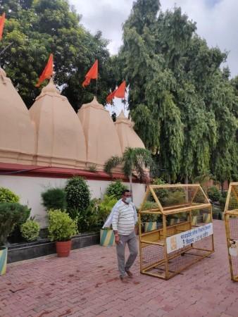 Vikas Dubey poses around Mahakal temple in Ujjain. vikas dubey
