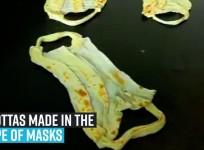 Restaurant serves parottas made in the shape of masks in Tamil Nadu's Madurai