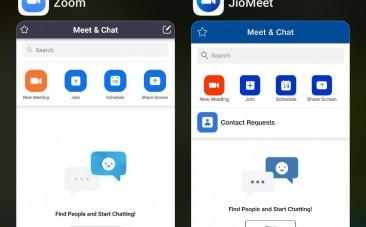 JioMeet and Zoom UI resemblance