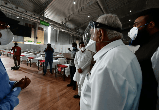 Karnataka CM Yediyurappa visits BIEC