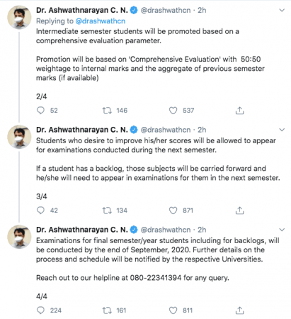 Dr Ashwathnarayan tweets