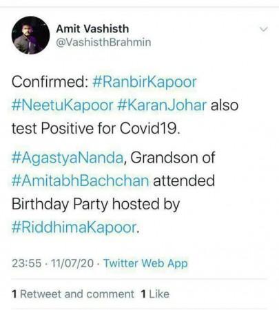 screen scarb of viral post